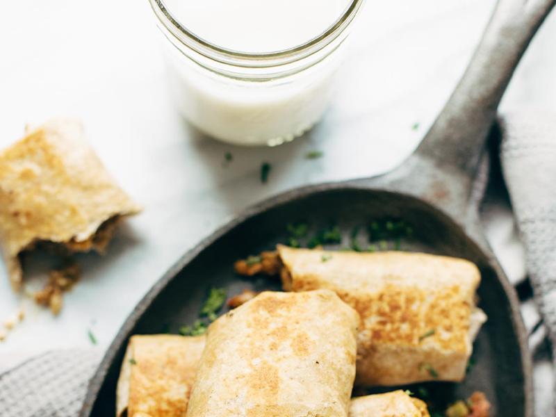 Garden Veggie Breakfast Burritos
