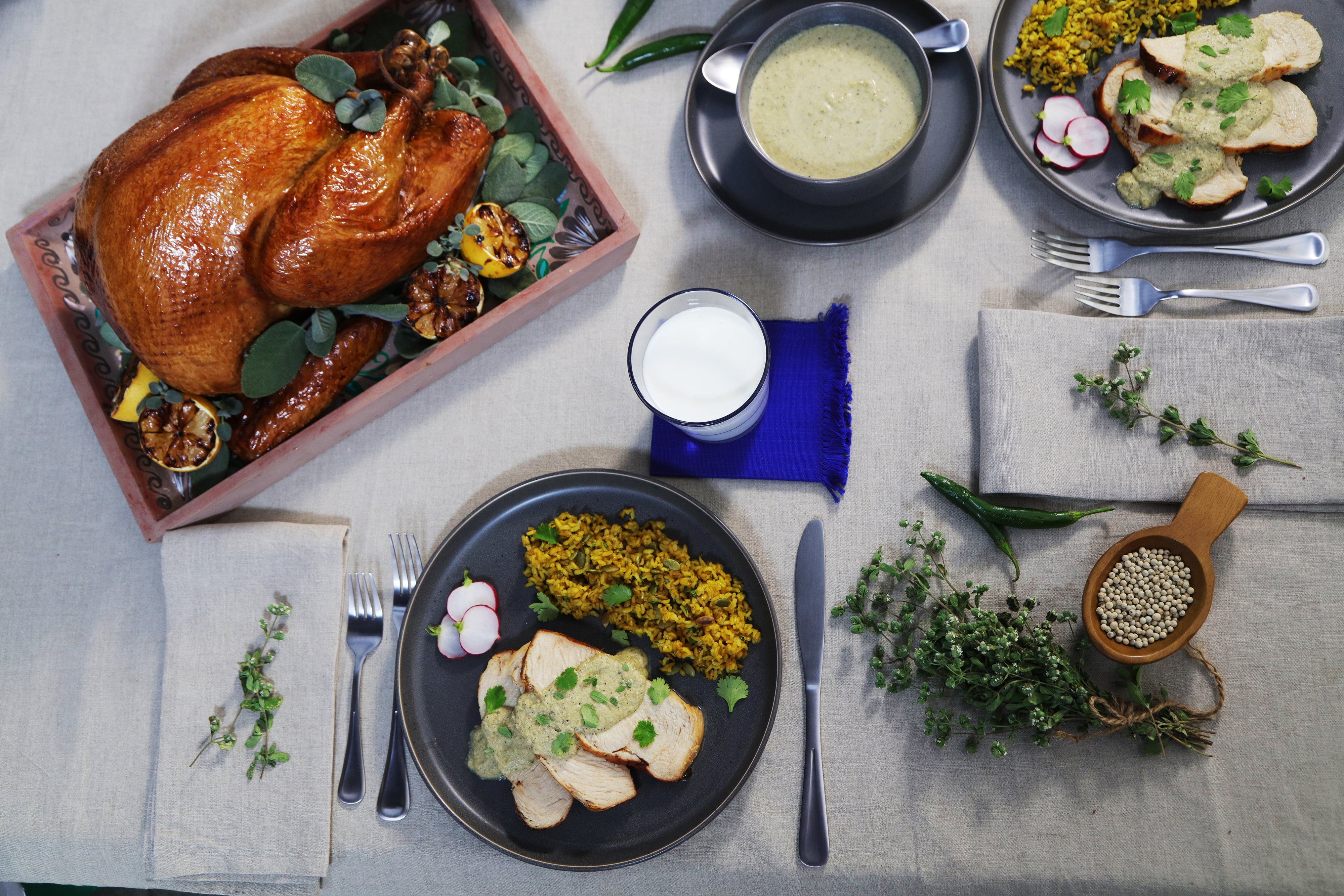 Turkey with Salsa Suiza