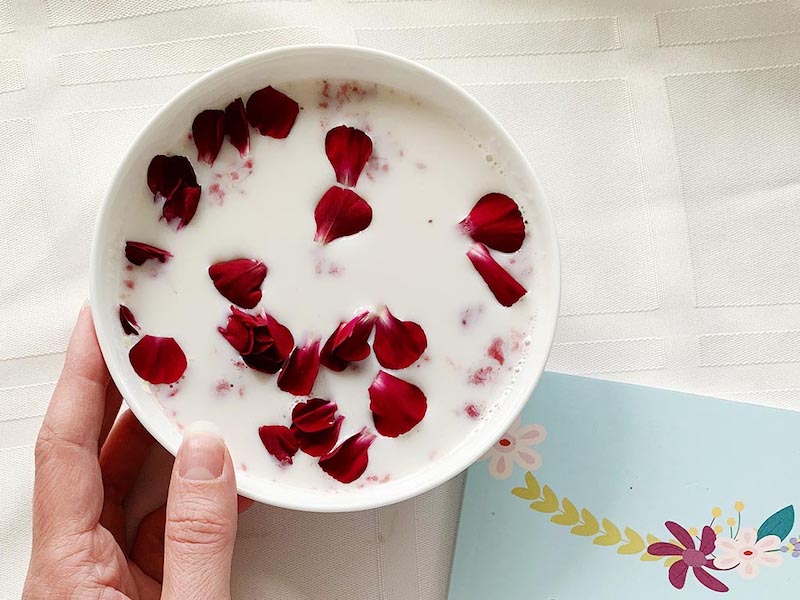Raspberry Moon Milk