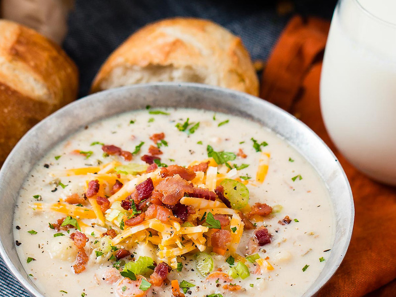 One Pot Cauliflower Chowder