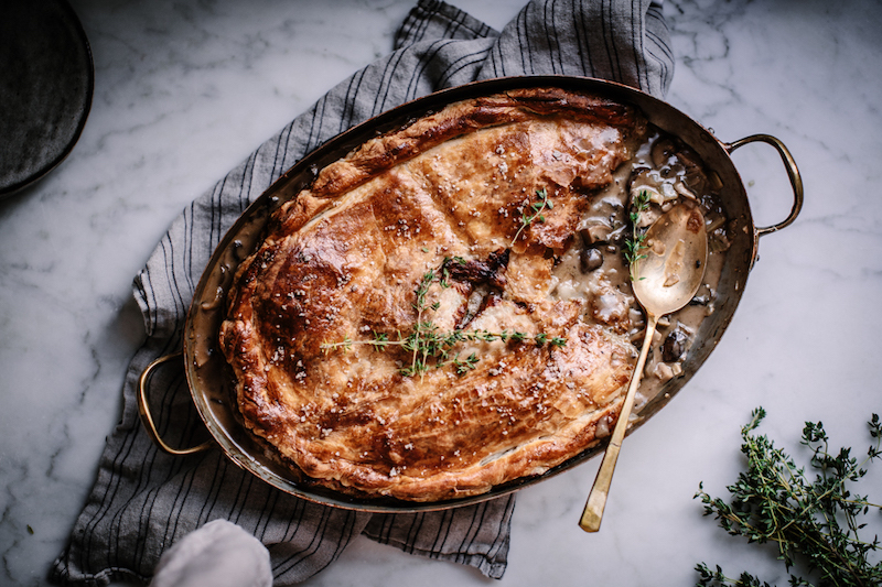 Mushroom, Fennel and Camembert Pot Pie