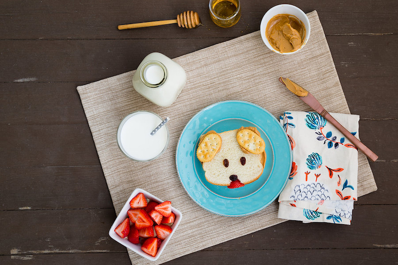 Puppy Peanut Butter Sandwich