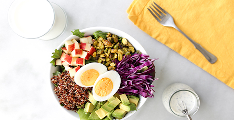 Power Bowl with Poppy Seed Dressing