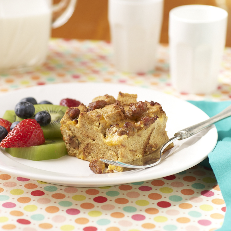 Easy Sausage and Cheese Strata