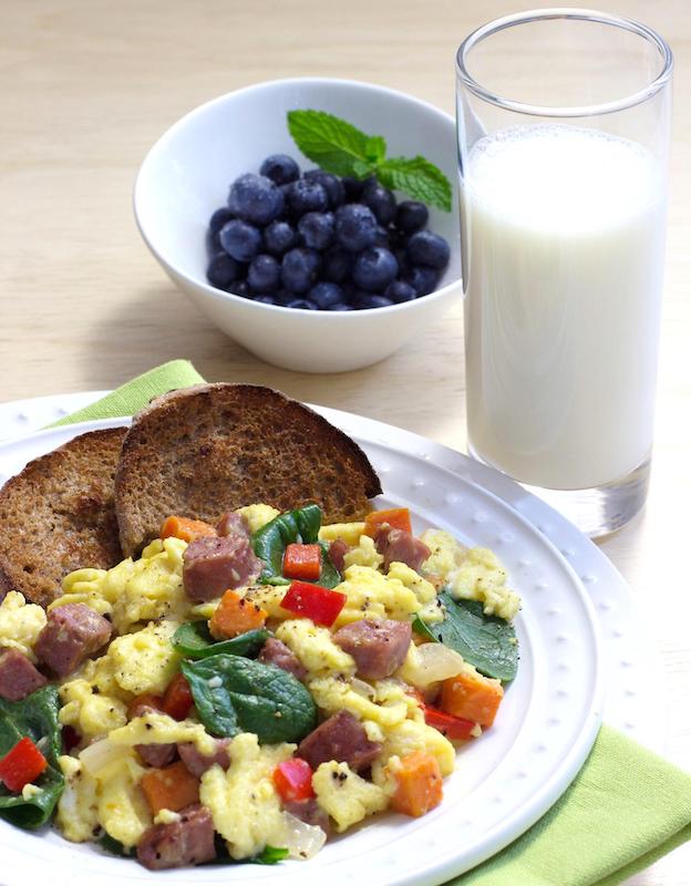 Chicken Sausage Breakfast Scramble