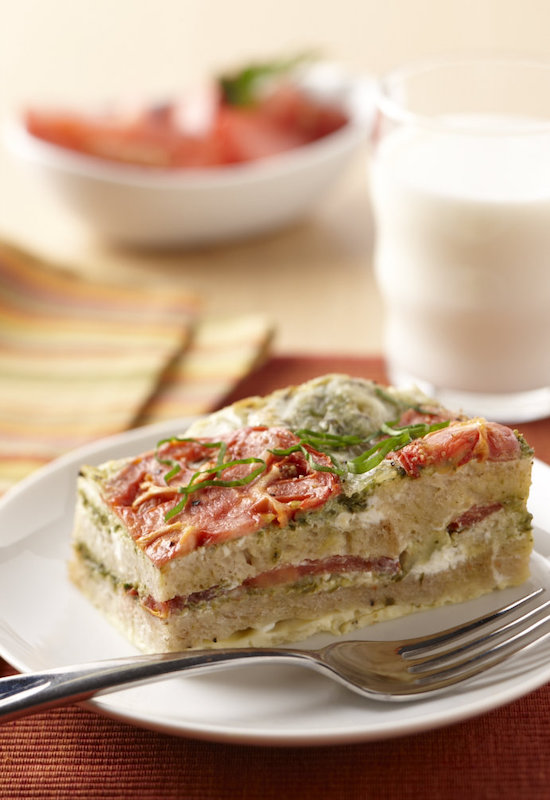 Tomato-Pesto Egg Casserole